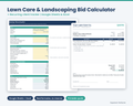 Lawn Care & Landscaping Bid Calculator (Excel + Google Sheets)