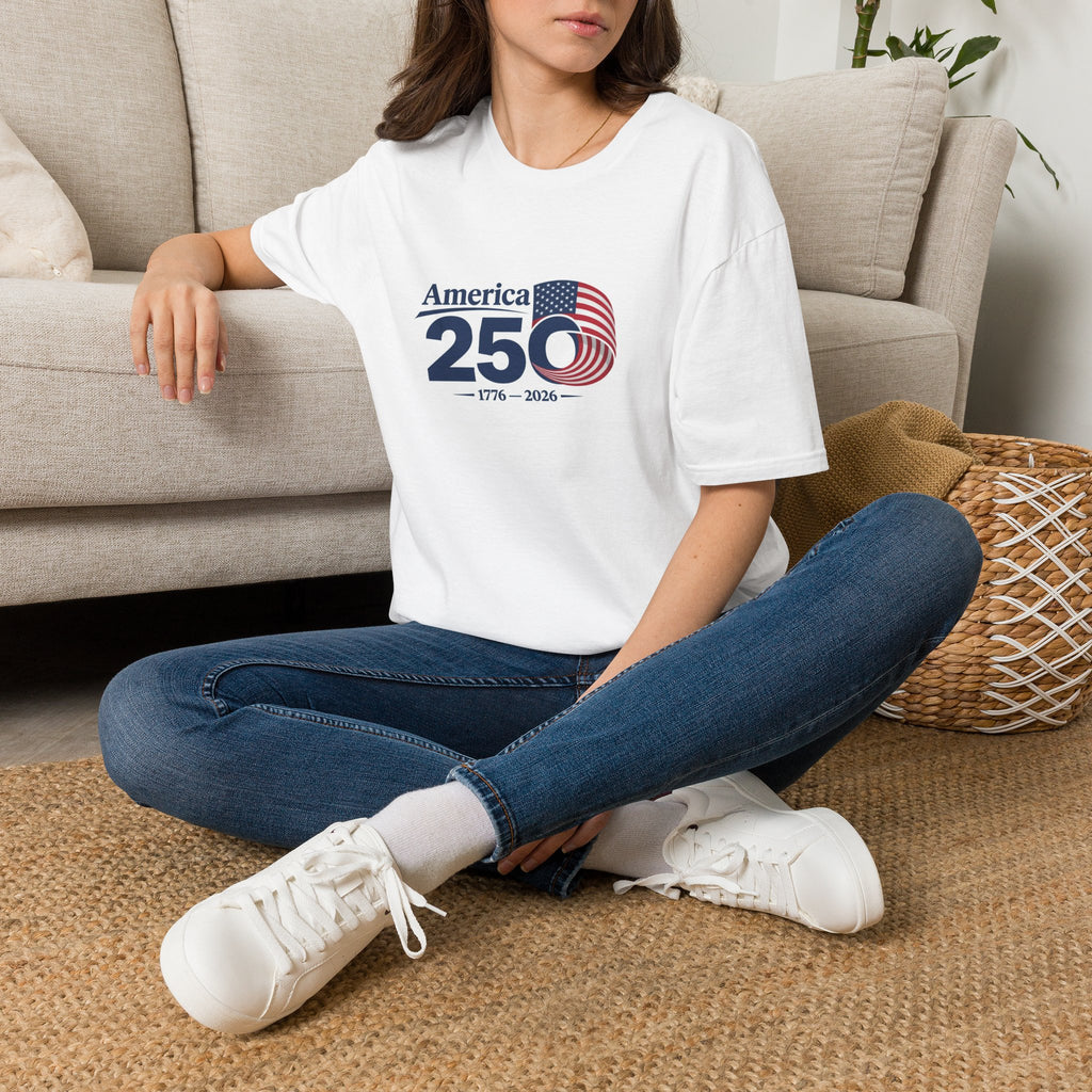 America 250 1776-2026 T-Shirt | Bicentennial Style Flag Graphic