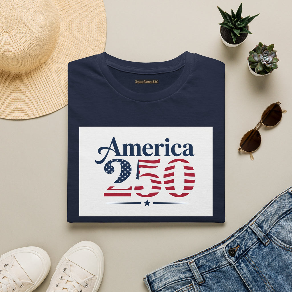 America 250 T-Shirt | Patriotic USA Flag Numbers
