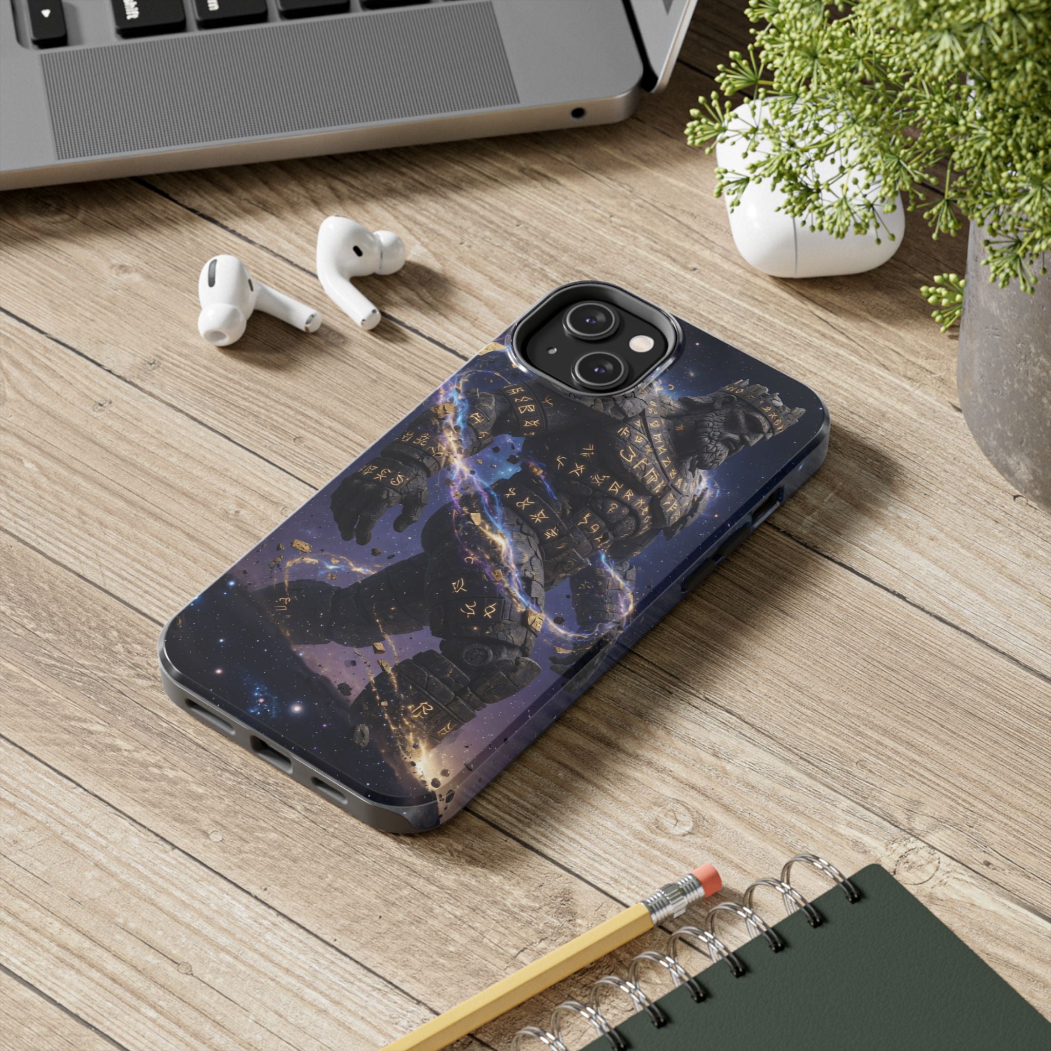 Rune Stone Titan Phone Case | Epic Cosmic Titan Art