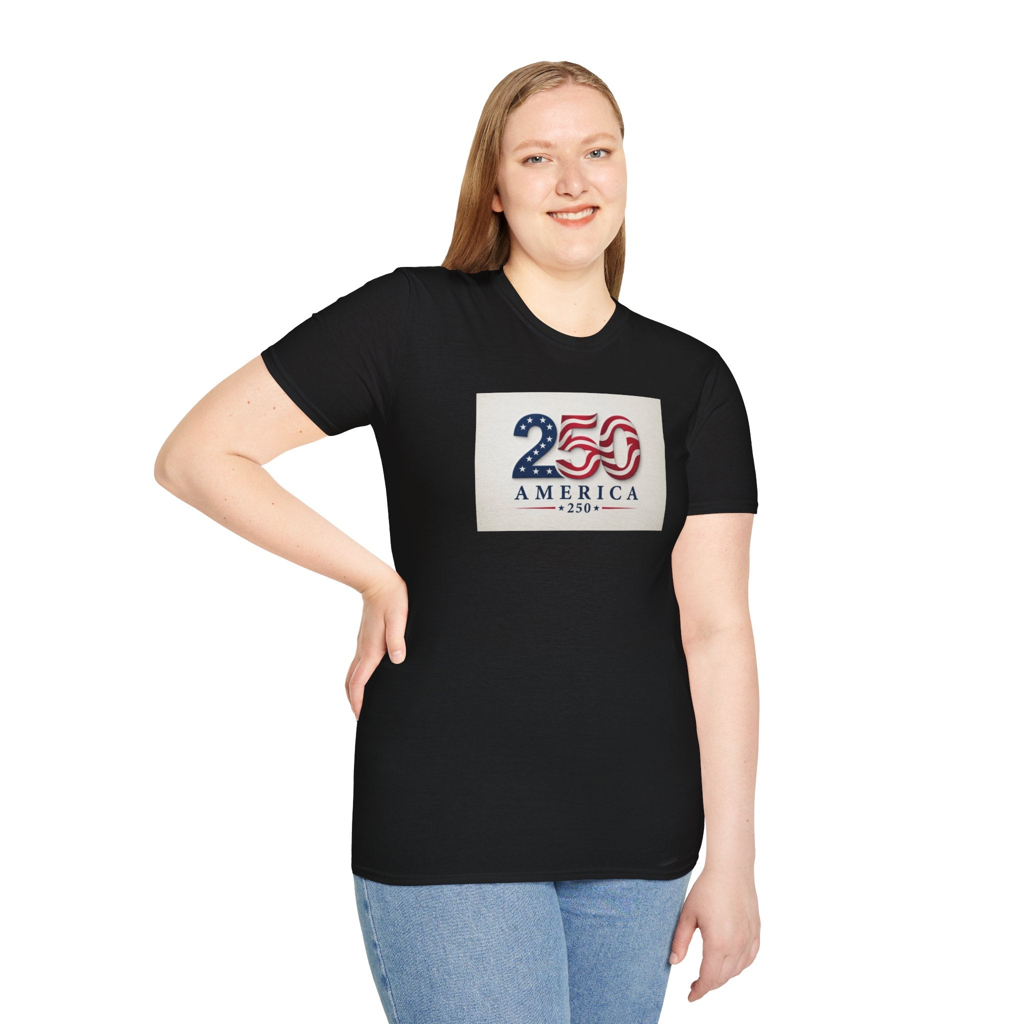 USA Flag 250 Anniversary T-Shirt | Patriotic 250 America Graphic