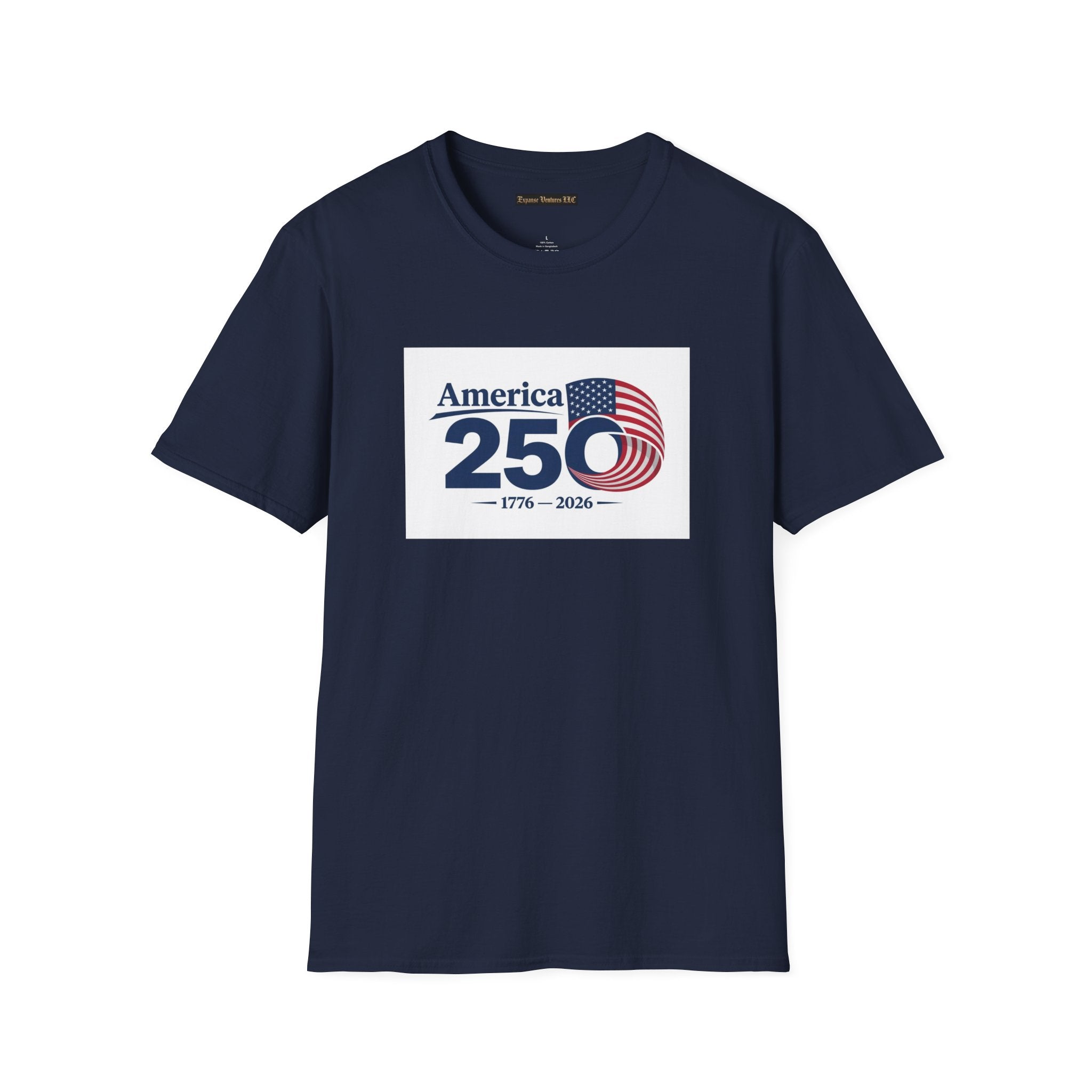 America 250 1776-2026 T-Shirt | Bicentennial Style Flag Graphic