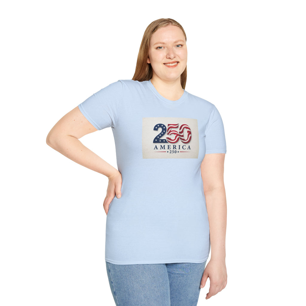 USA Flag 250 Anniversary T-Shirt | Patriotic 250 America Graphic