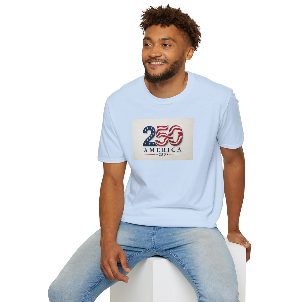 USA Flag 250 Anniversary T-Shirt | Patriotic 250 America Graphic