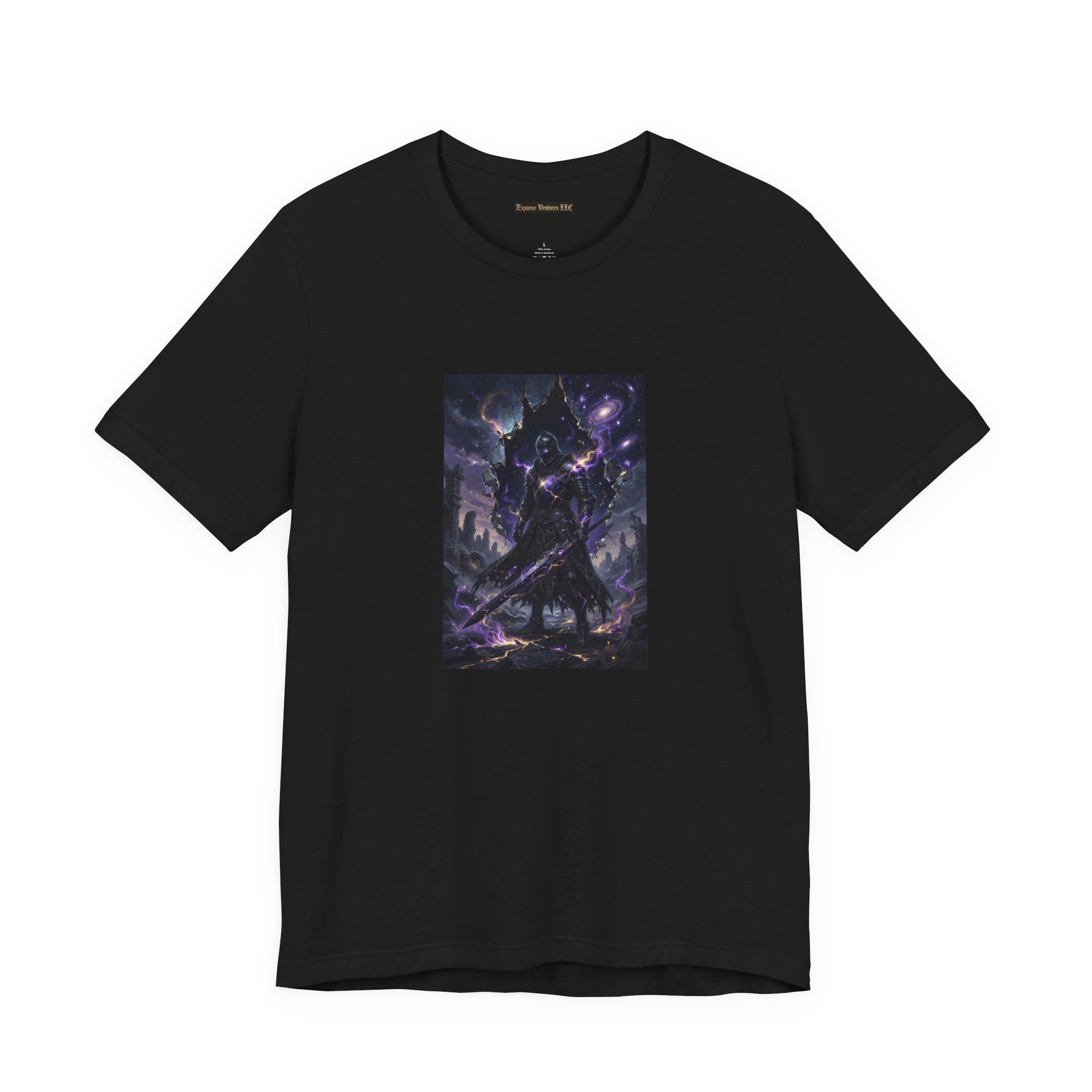 Void Knight Cosmic Armor T-Shirt  Dark Fantasy Art  T-Shirt