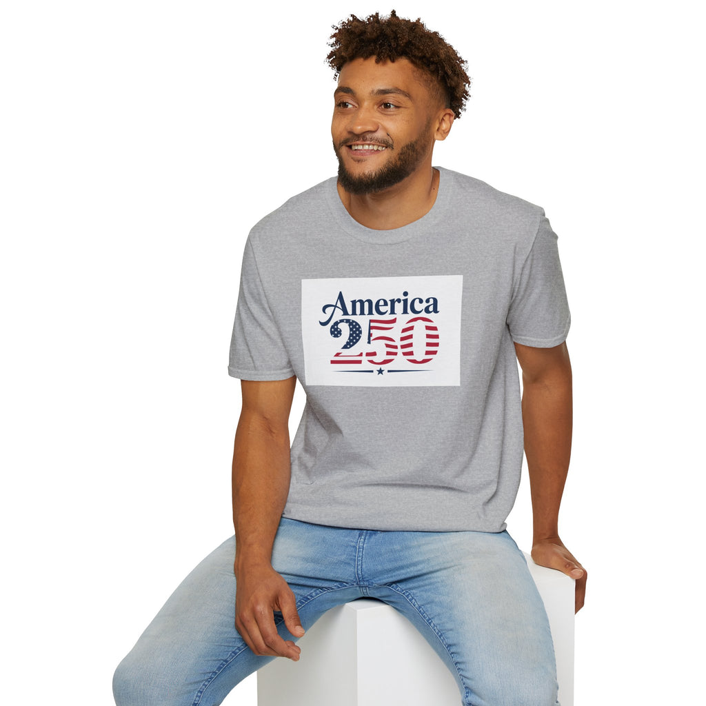 America 250 T-Shirt | Patriotic USA Flag Numbers