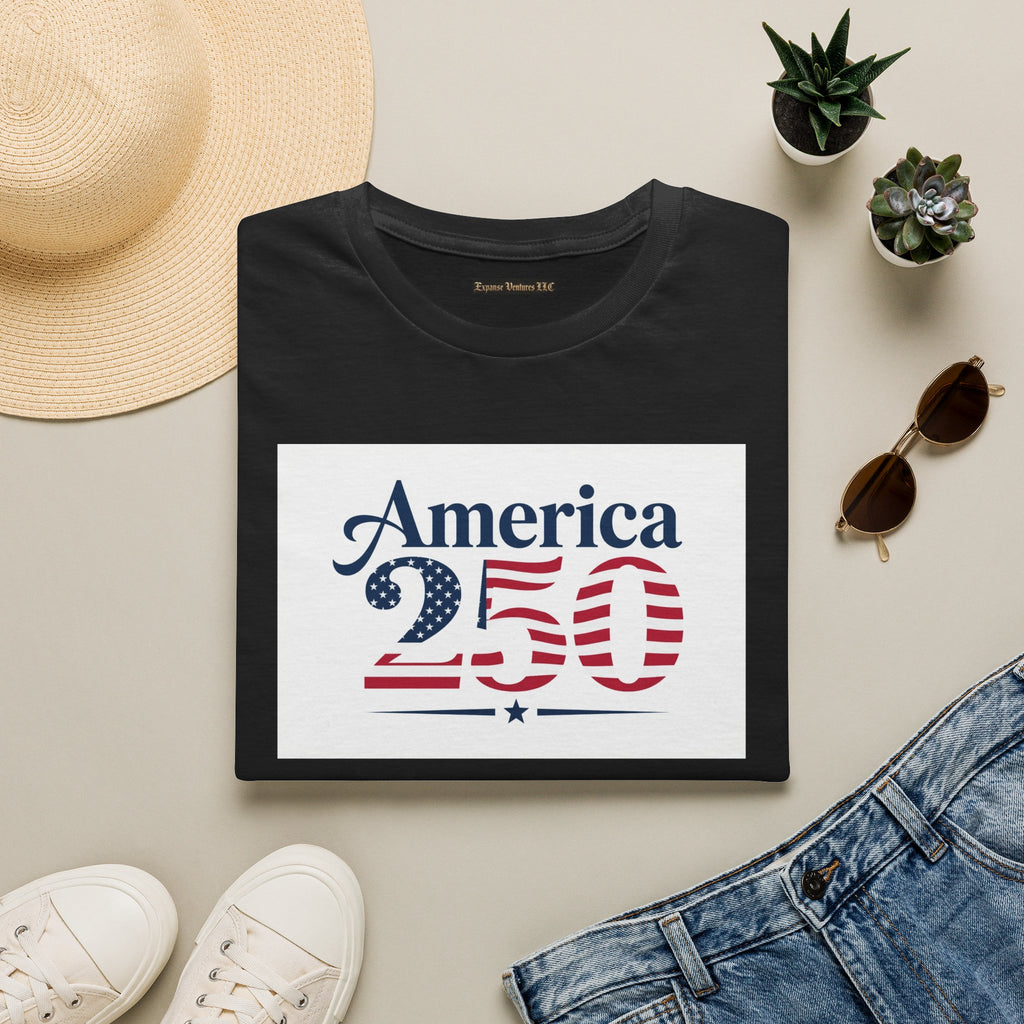 America 250 T-Shirt | Patriotic USA Flag Numbers