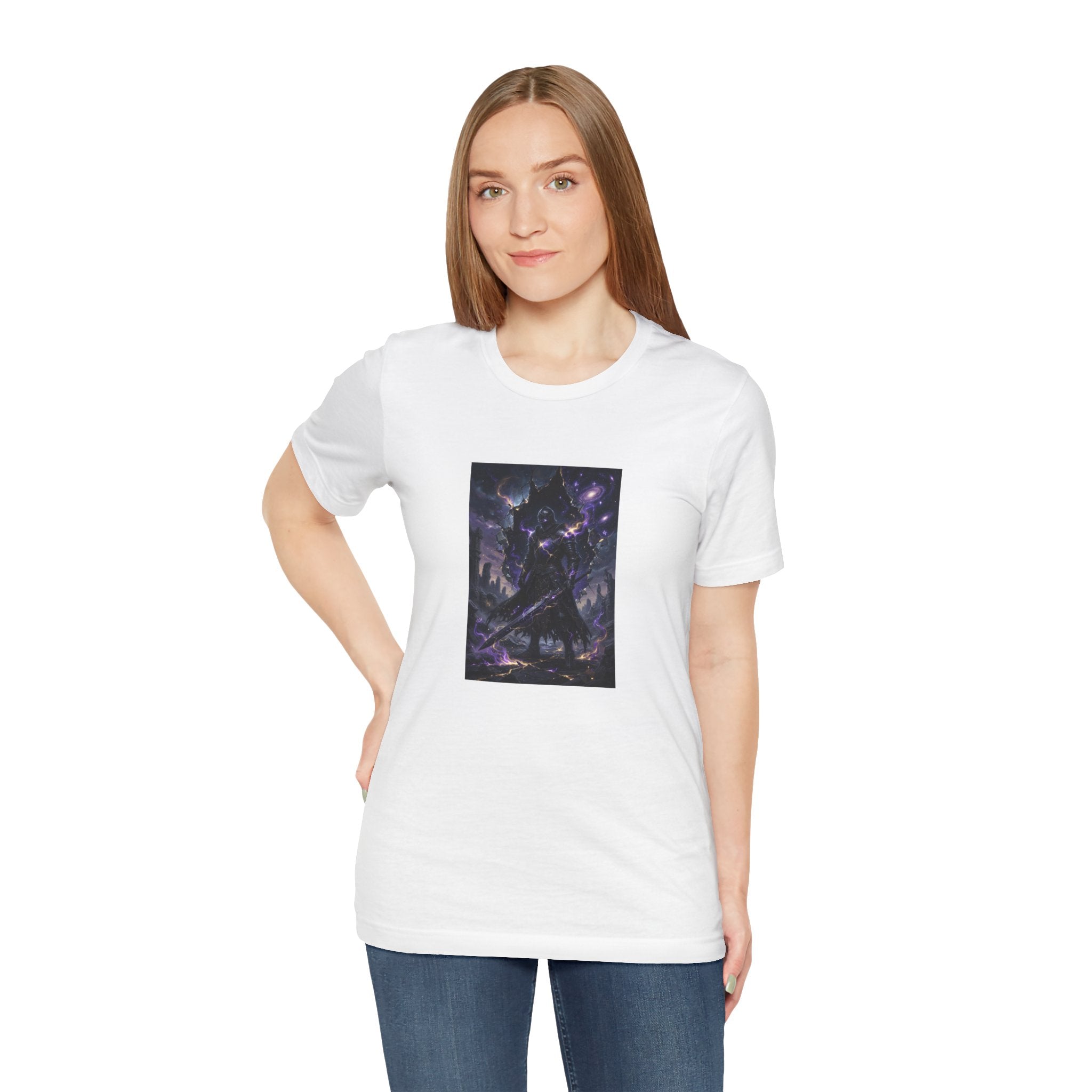 Void Knight Cosmic Armor T-Shirt  Dark Fantasy Art  T-Shirt