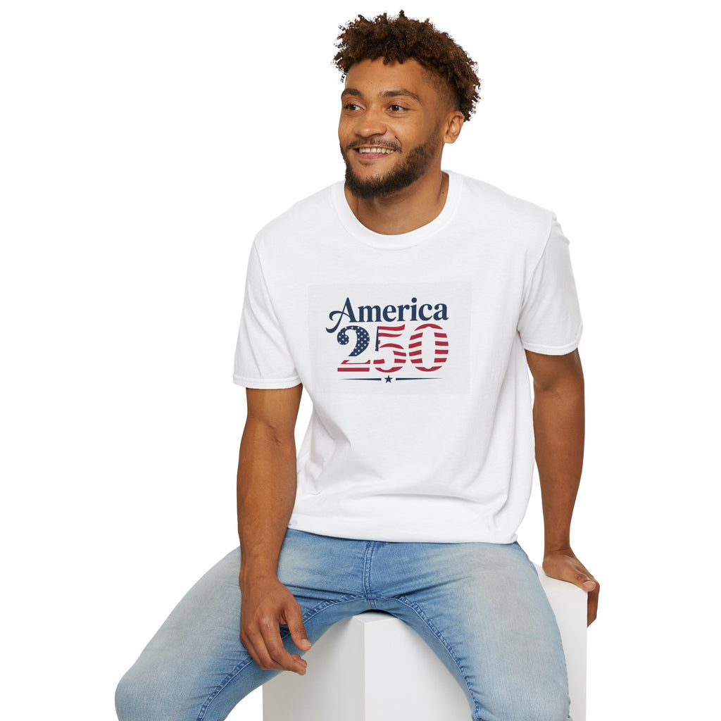 America 250 T-Shirt | Patriotic USA Flag Numbers
