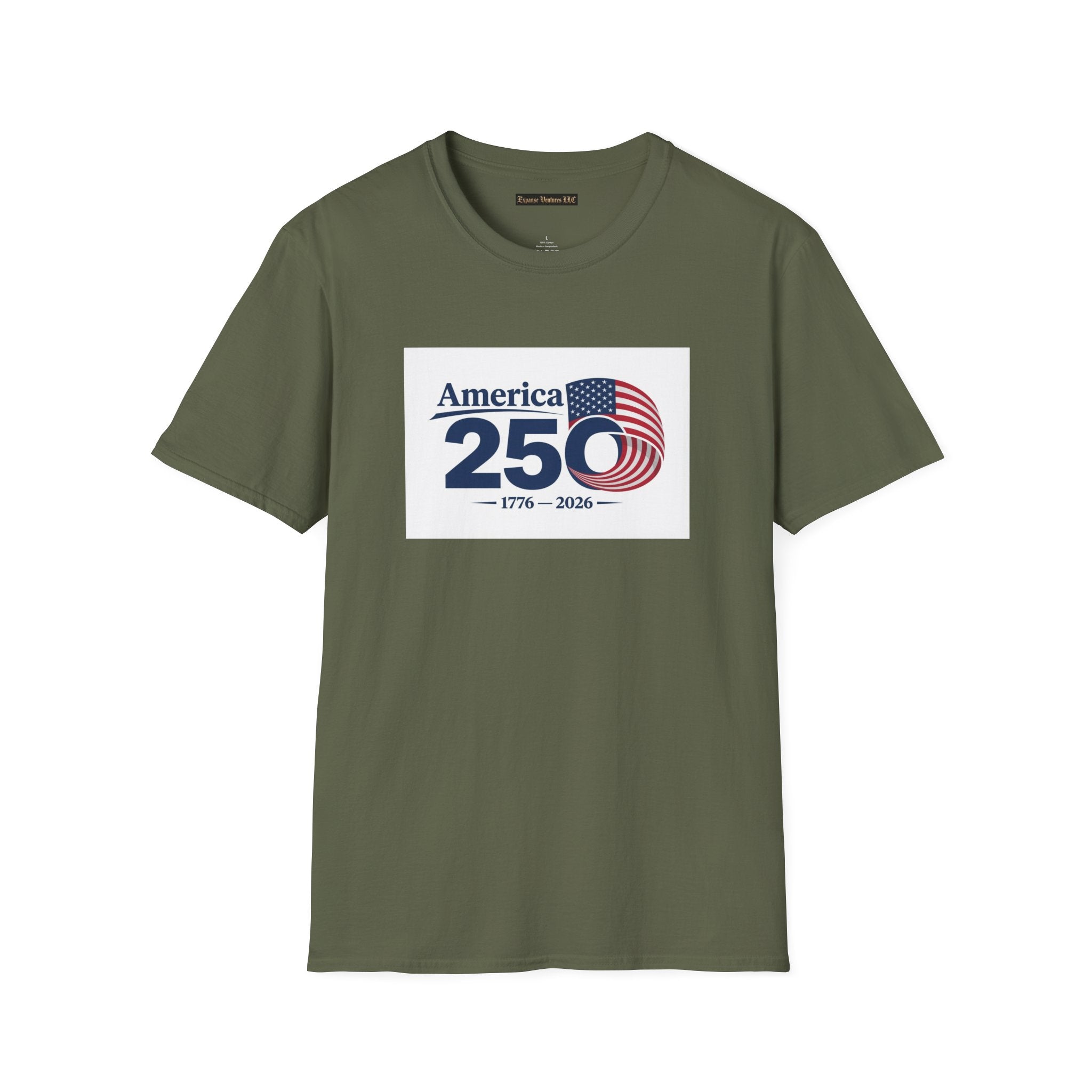 America 250 1776-2026 T-Shirt | Bicentennial Style Flag Graphic