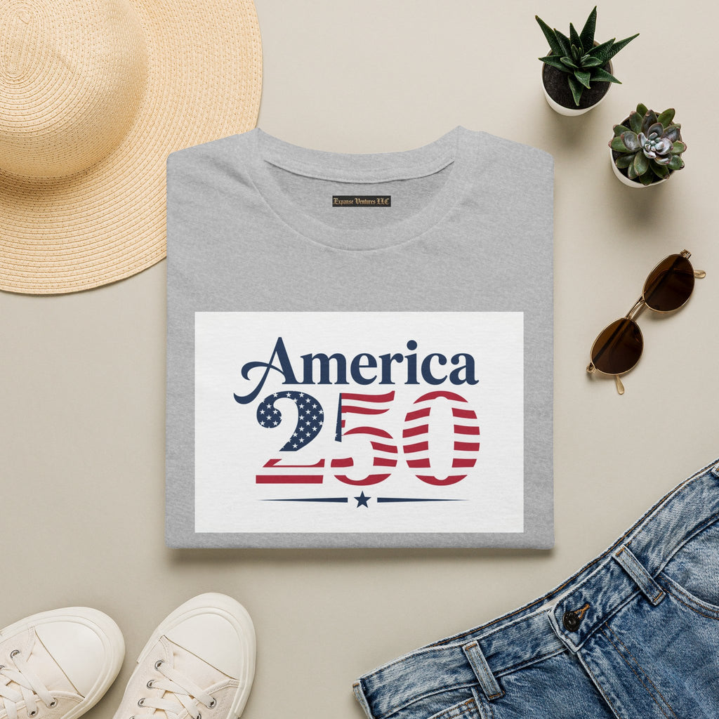 America 250 T-Shirt | Patriotic USA Flag Numbers