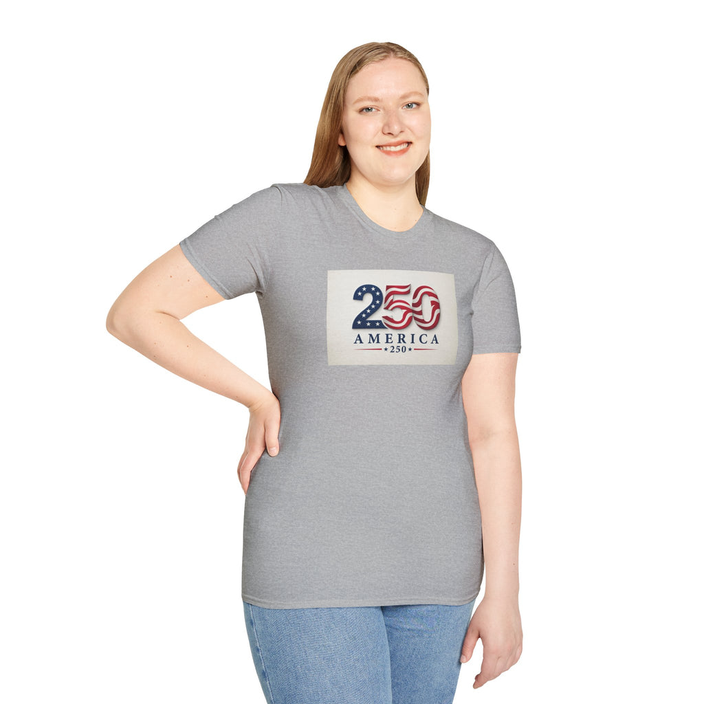 USA Flag 250 Anniversary T-Shirt | Patriotic 250 America Graphic