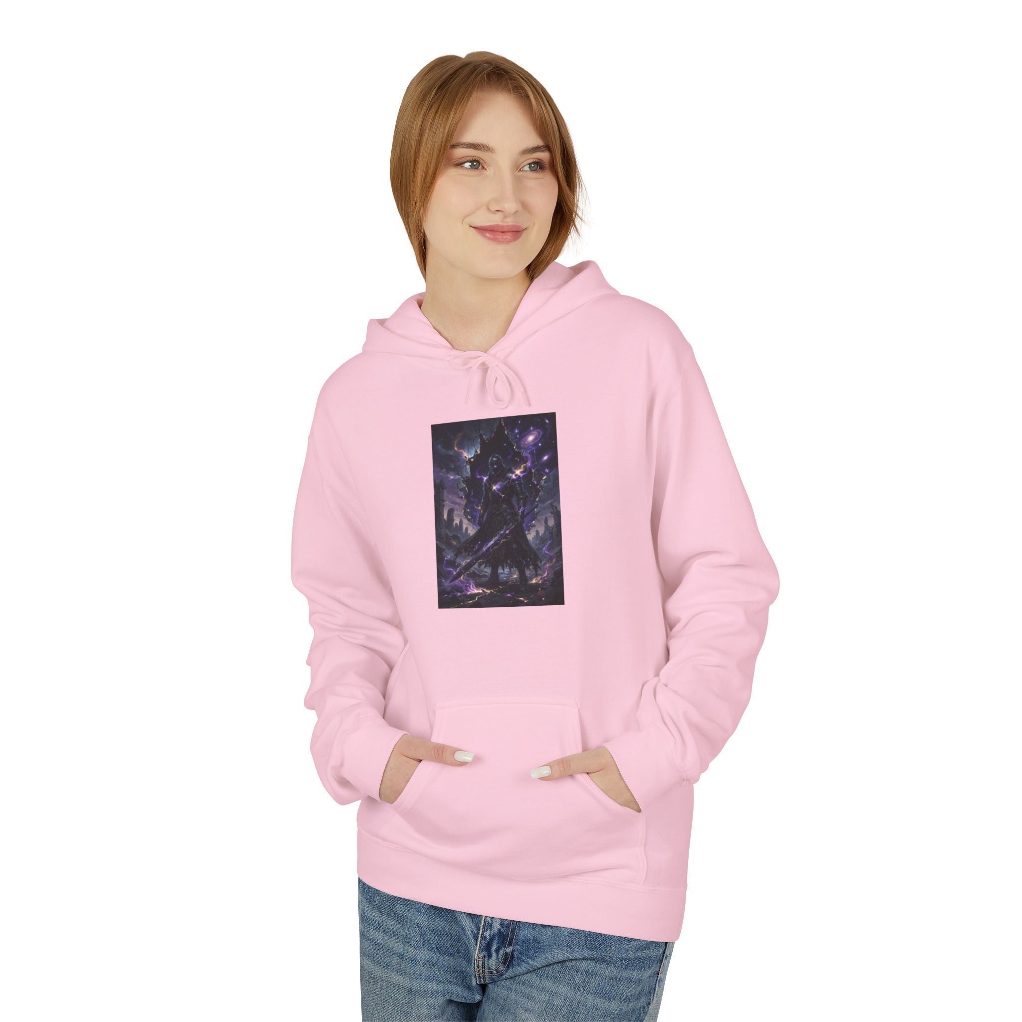 Void Knight Cosmic Armor Hoodie  Dark Fantasy Art