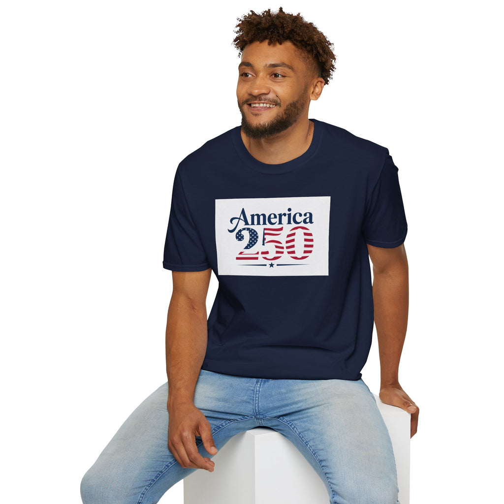 America 250 T-Shirt | Patriotic USA Flag Numbers