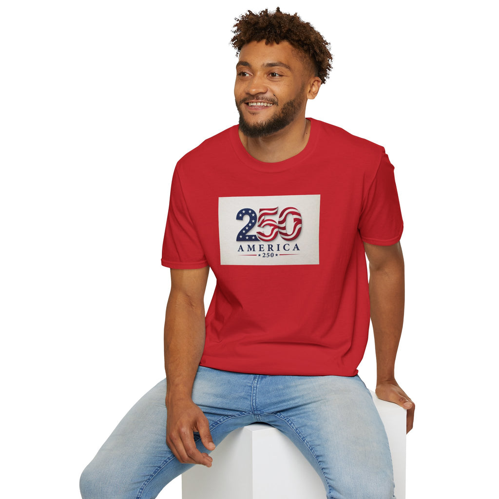 USA Flag 250 Anniversary T-Shirt | Patriotic 250 America Graphic