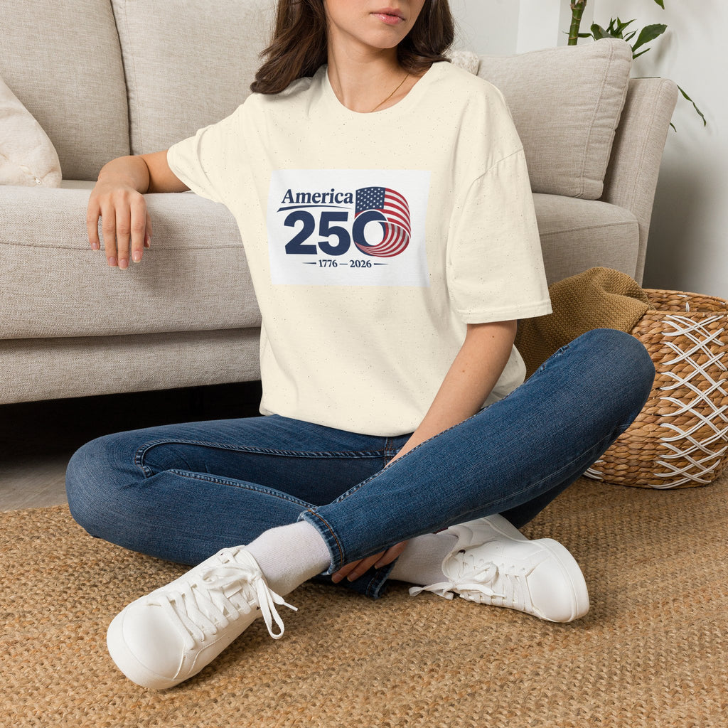 America 250 1776-2026 T-Shirt | Bicentennial Style Flag Graphic