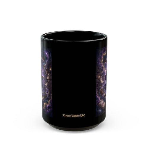 Cosmic Librarian Mug | Mystical Magic Library Art