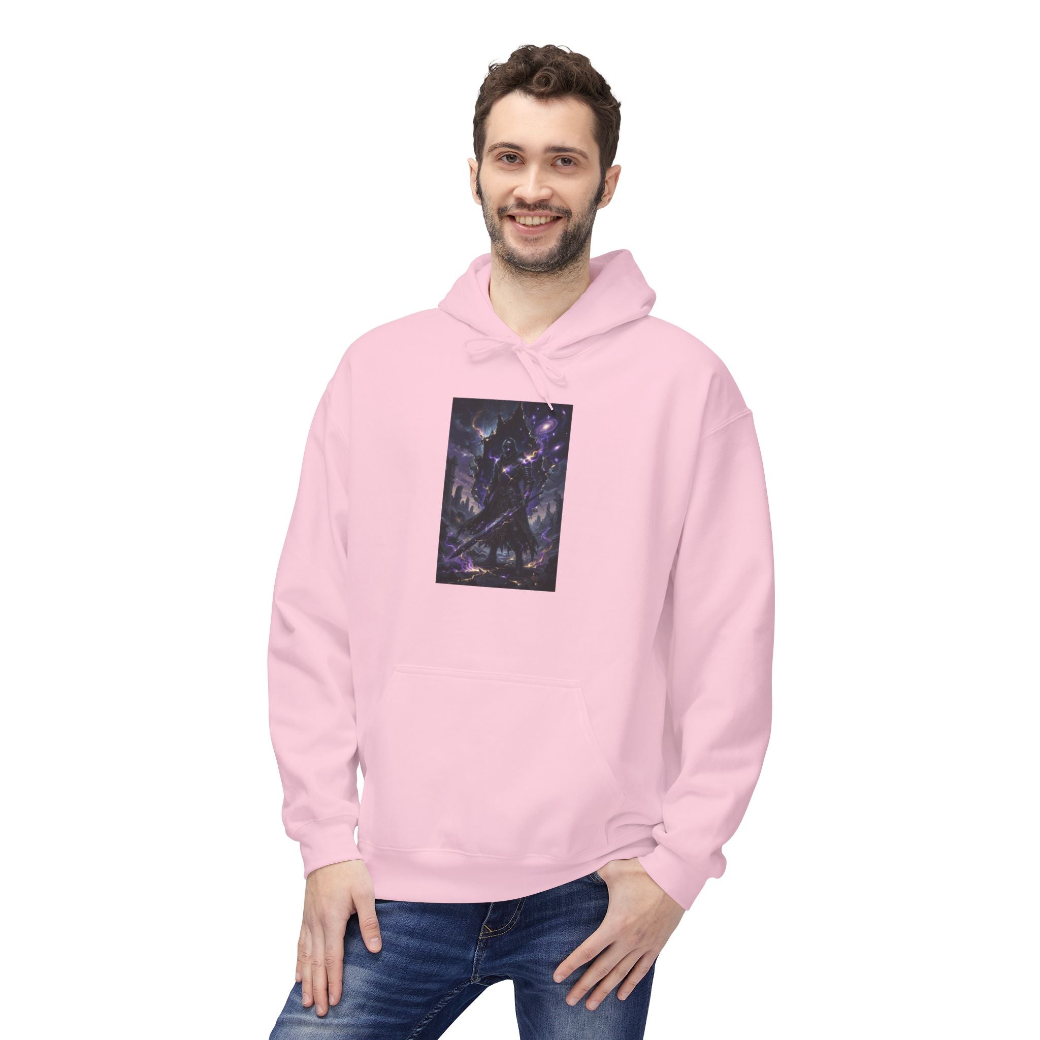 Void Knight Cosmic Armor Hoodie  Dark Fantasy Art