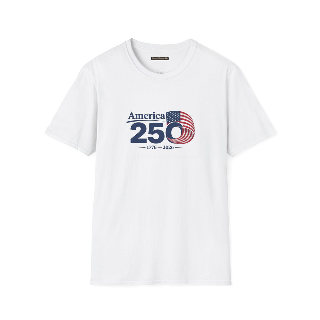 America 250 1776-2026 T-Shirt | Bicentennial Style Flag Graphic