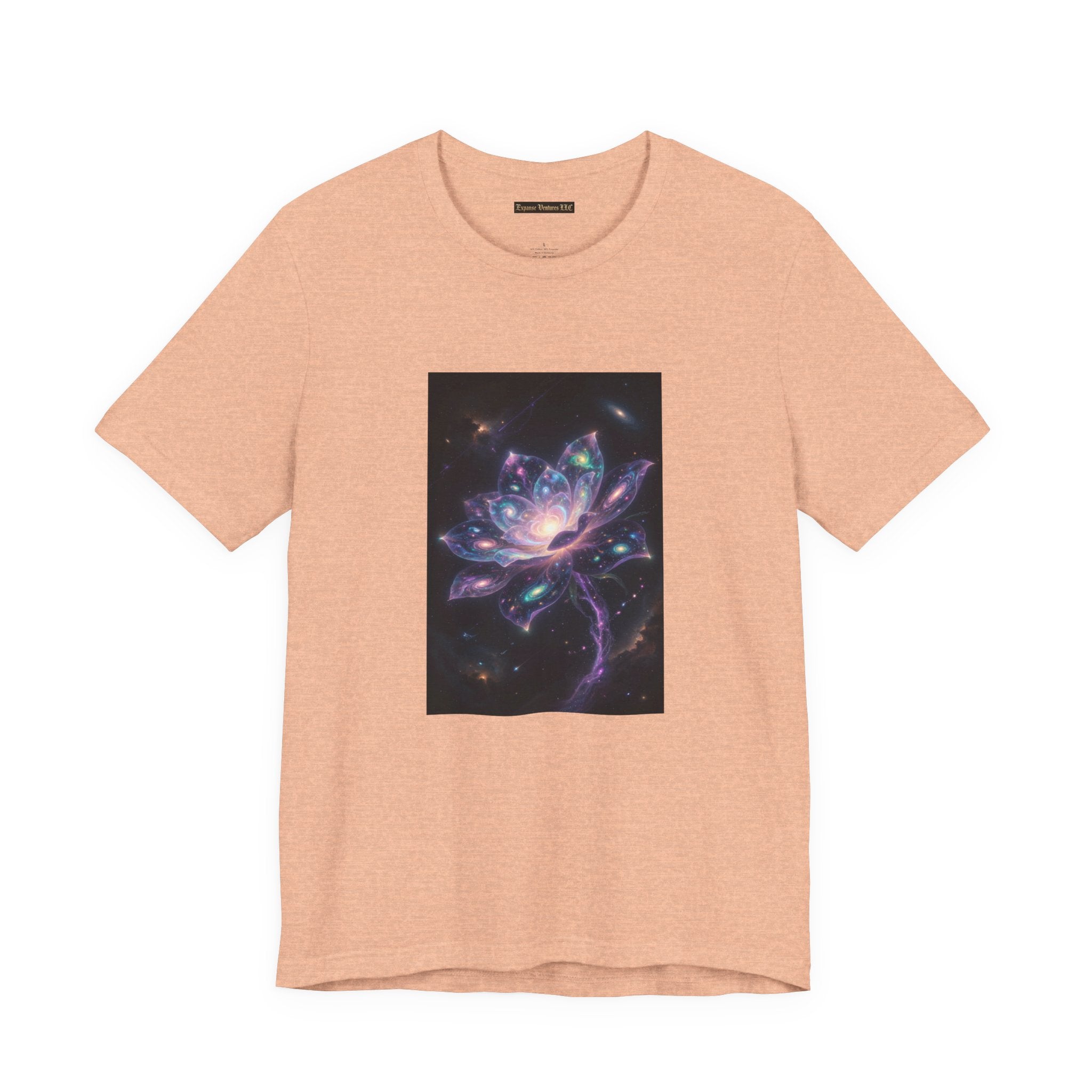 Cosmic Lotus Galaxy Flower T-Shirt Mystical Space Art