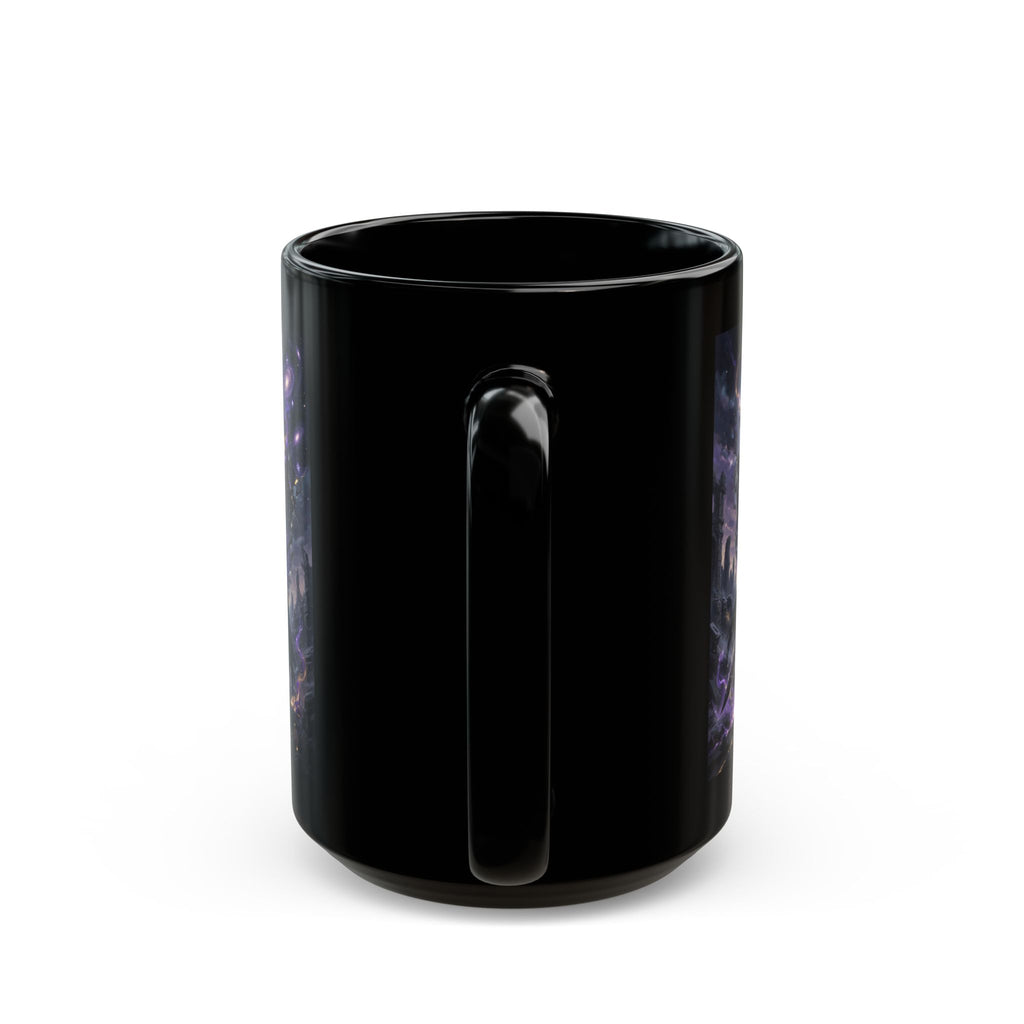 Void Knight Cosmic Armor Mug | Dark Fantasy Art Description