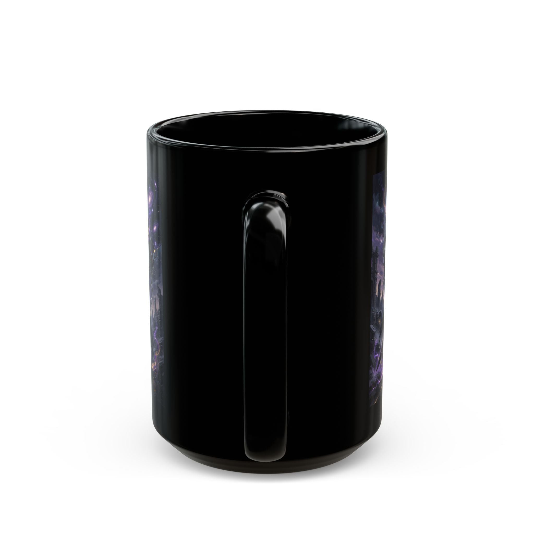 Void Knight Cosmic Armor Mug | Dark Fantasy Art Description