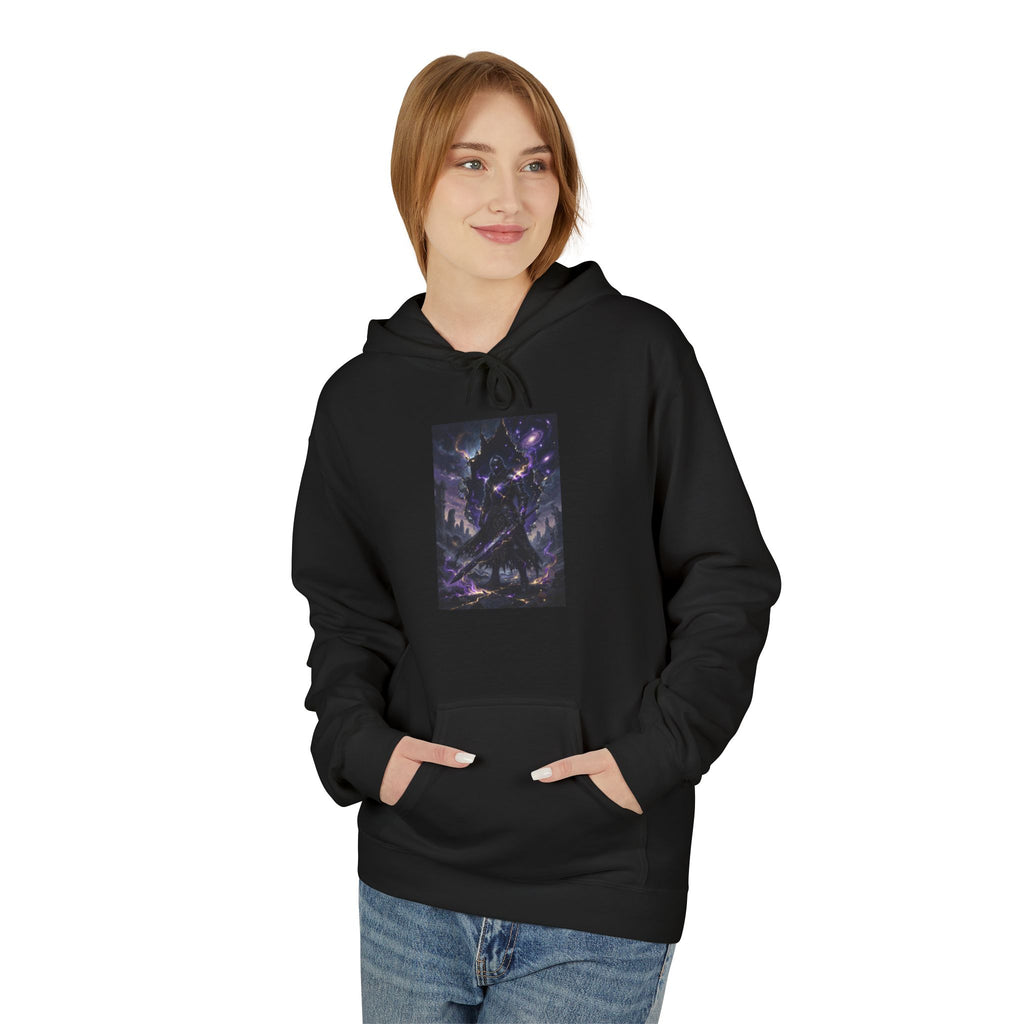 Void Knight Cosmic Armor Hoodie  Dark Fantasy Art