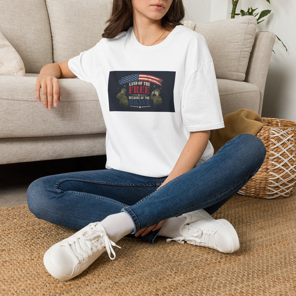 Land of the Free eagle flag T-Shirt | Patriotic USA Independence Day