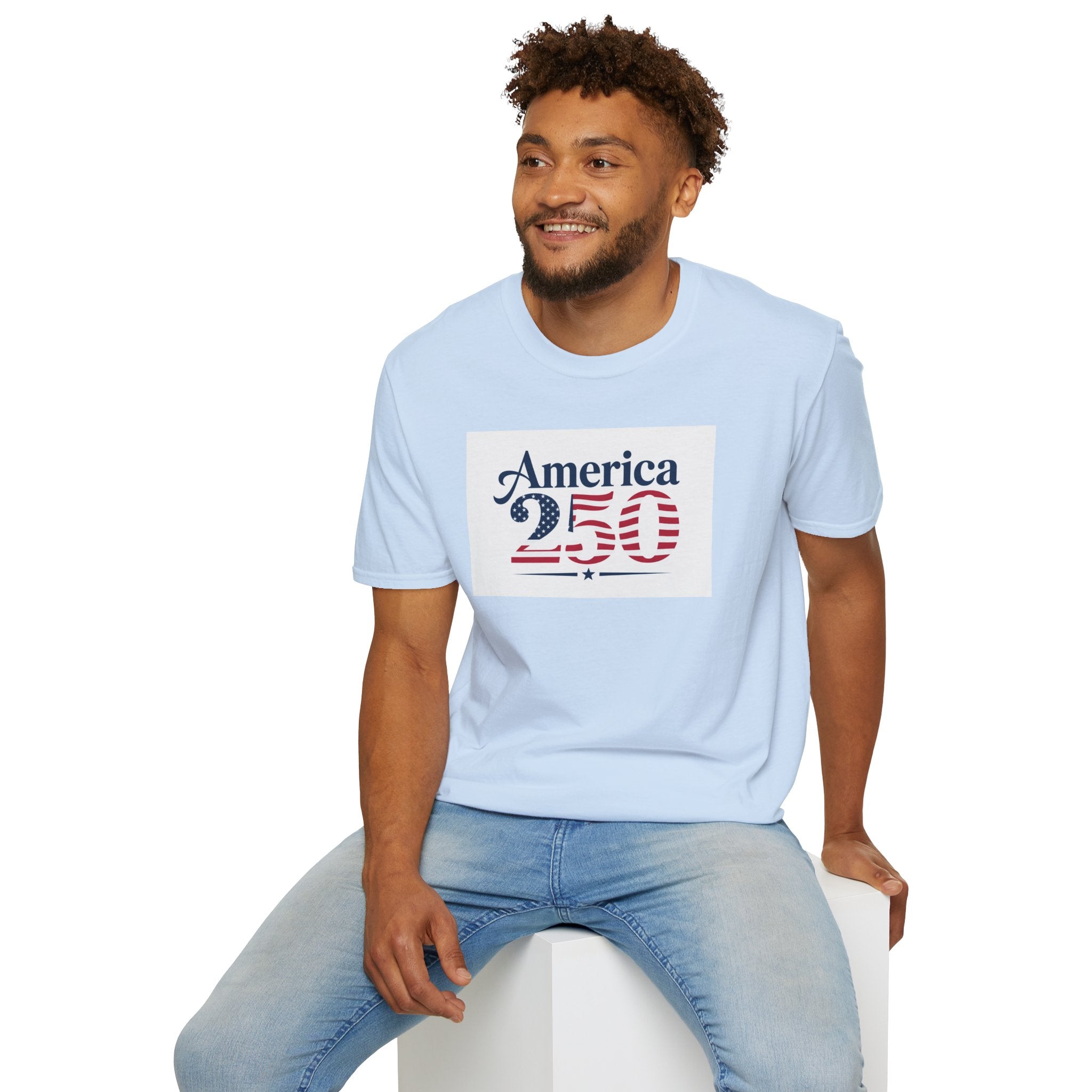 America 250 T-Shirt | Patriotic USA Flag Numbers