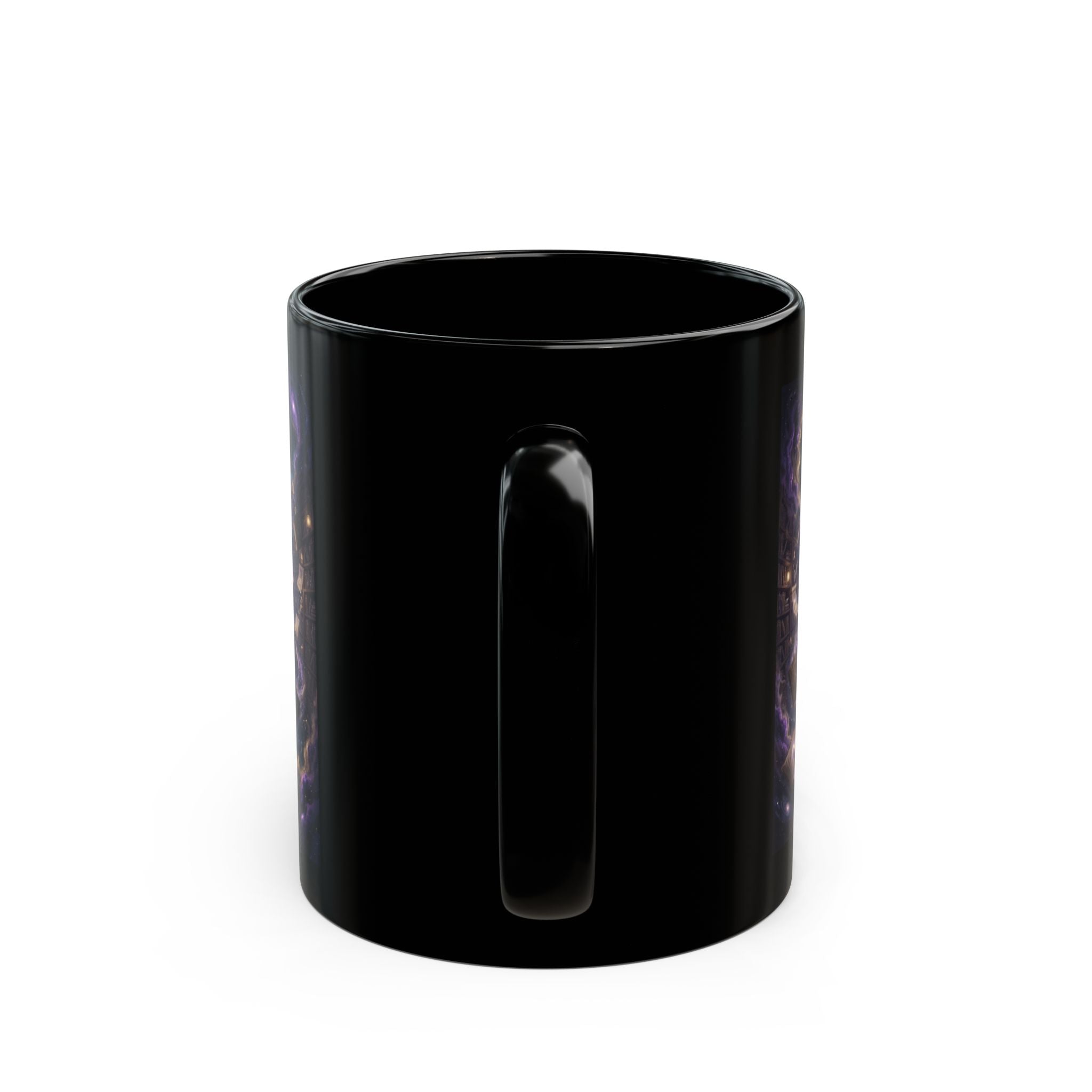 Cosmic Librarian Mug | Mystical Magic Library Art