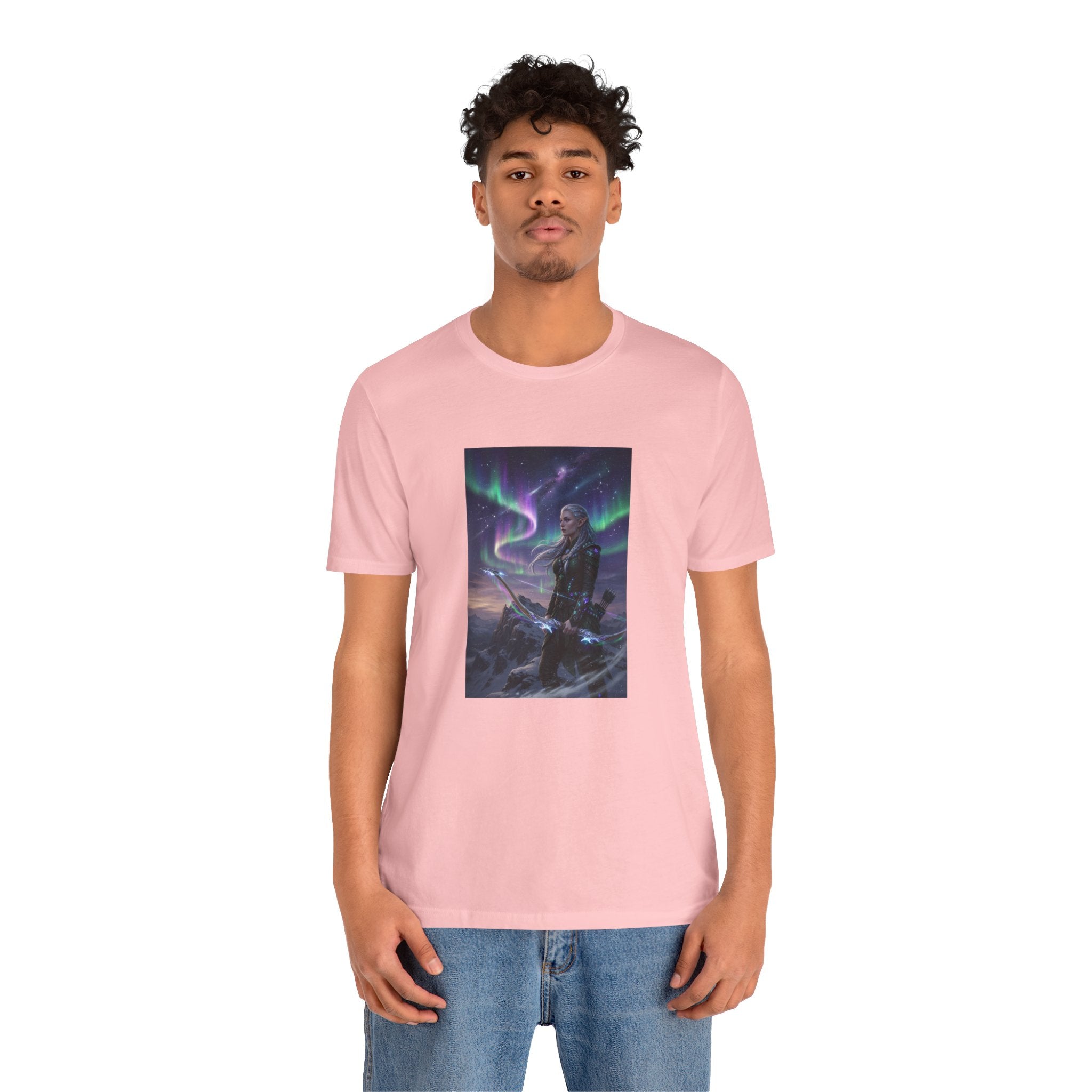 Northern Lights Warrior Tee | Viking Archer Fantasy Illustration