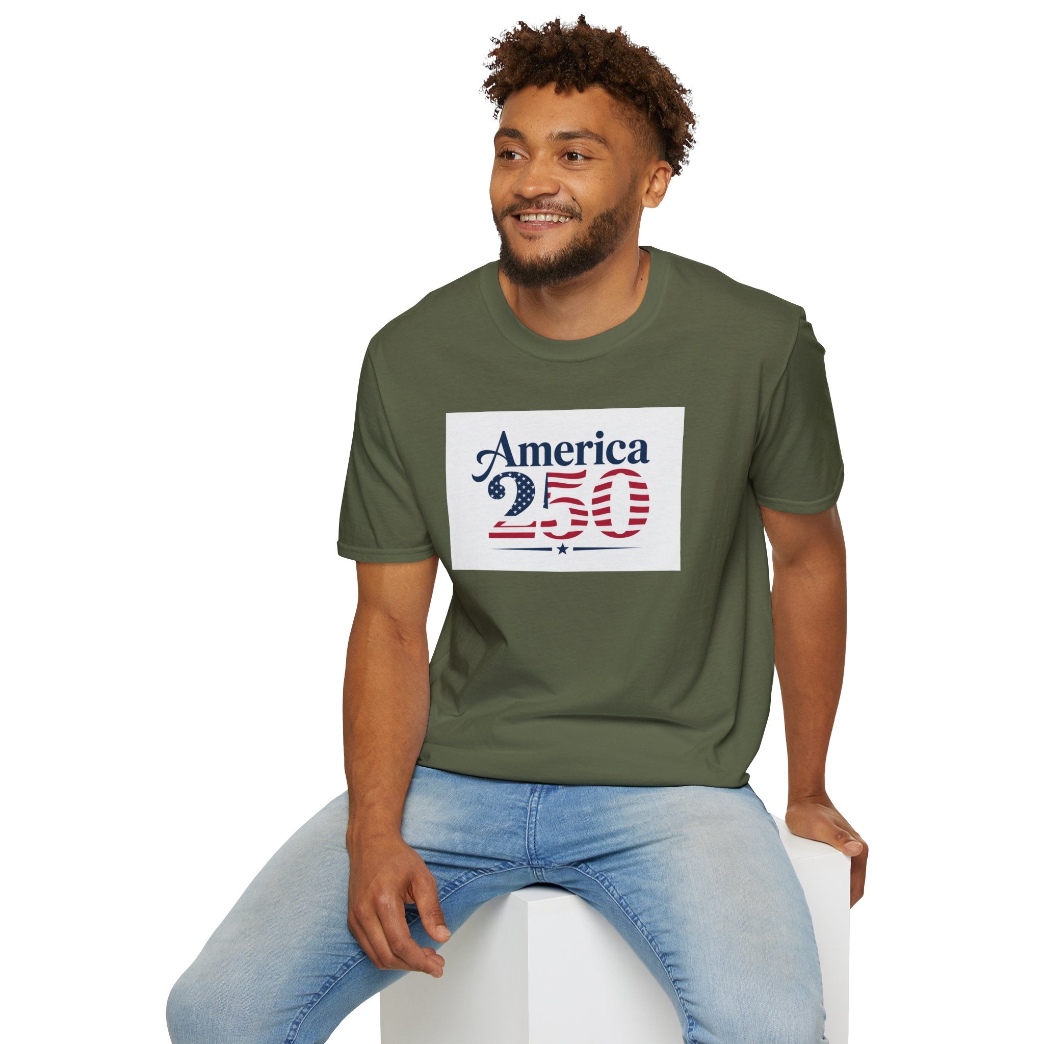 America 250 T-Shirt | Patriotic USA Flag Numbers