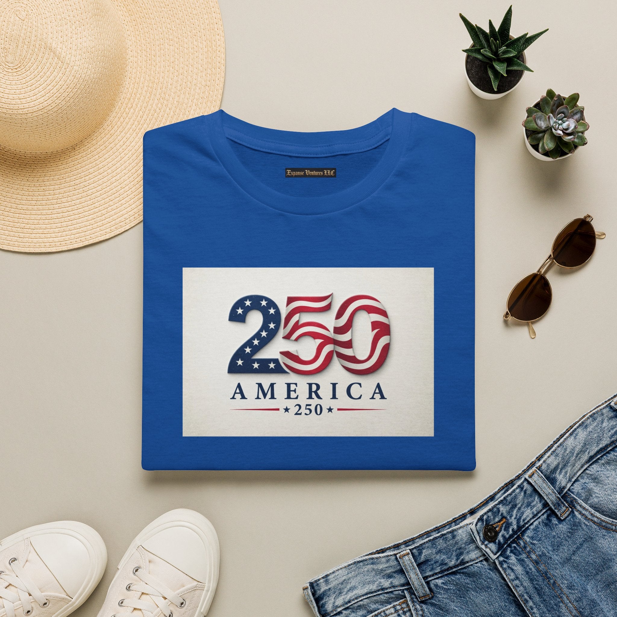 USA Flag 250 Anniversary T-Shirt | Patriotic 250 America Graphic