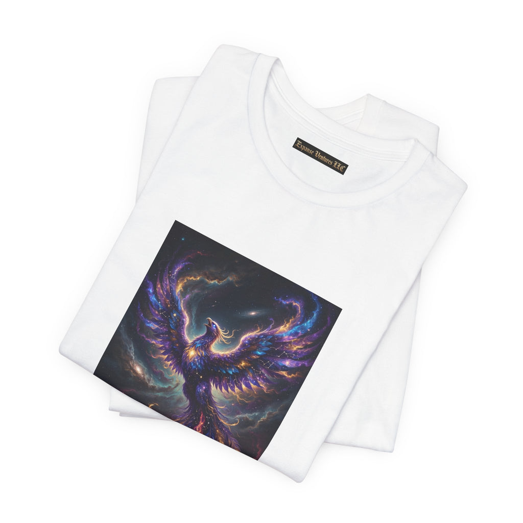 Nebula Phoenix T-Shirt | Cosmic Rebirth Art