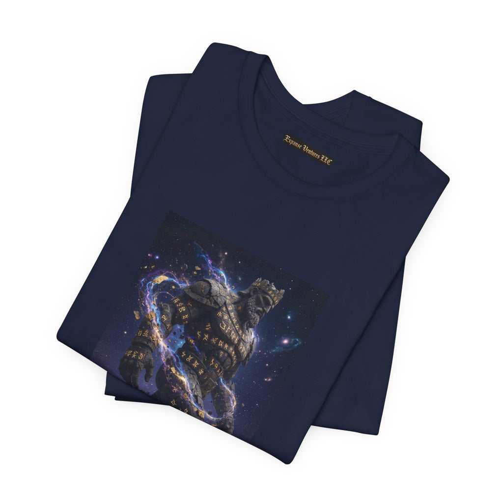Rune Stone Titan T-Shirt | Epic Cosmic Titan Art