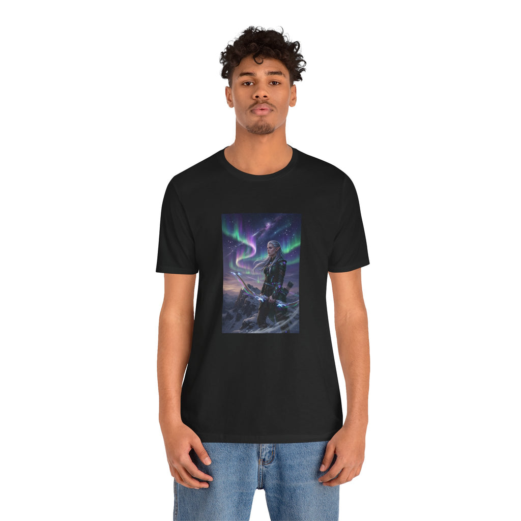 Northern Lights Warrior Tee | Viking Archer Fantasy Illustration