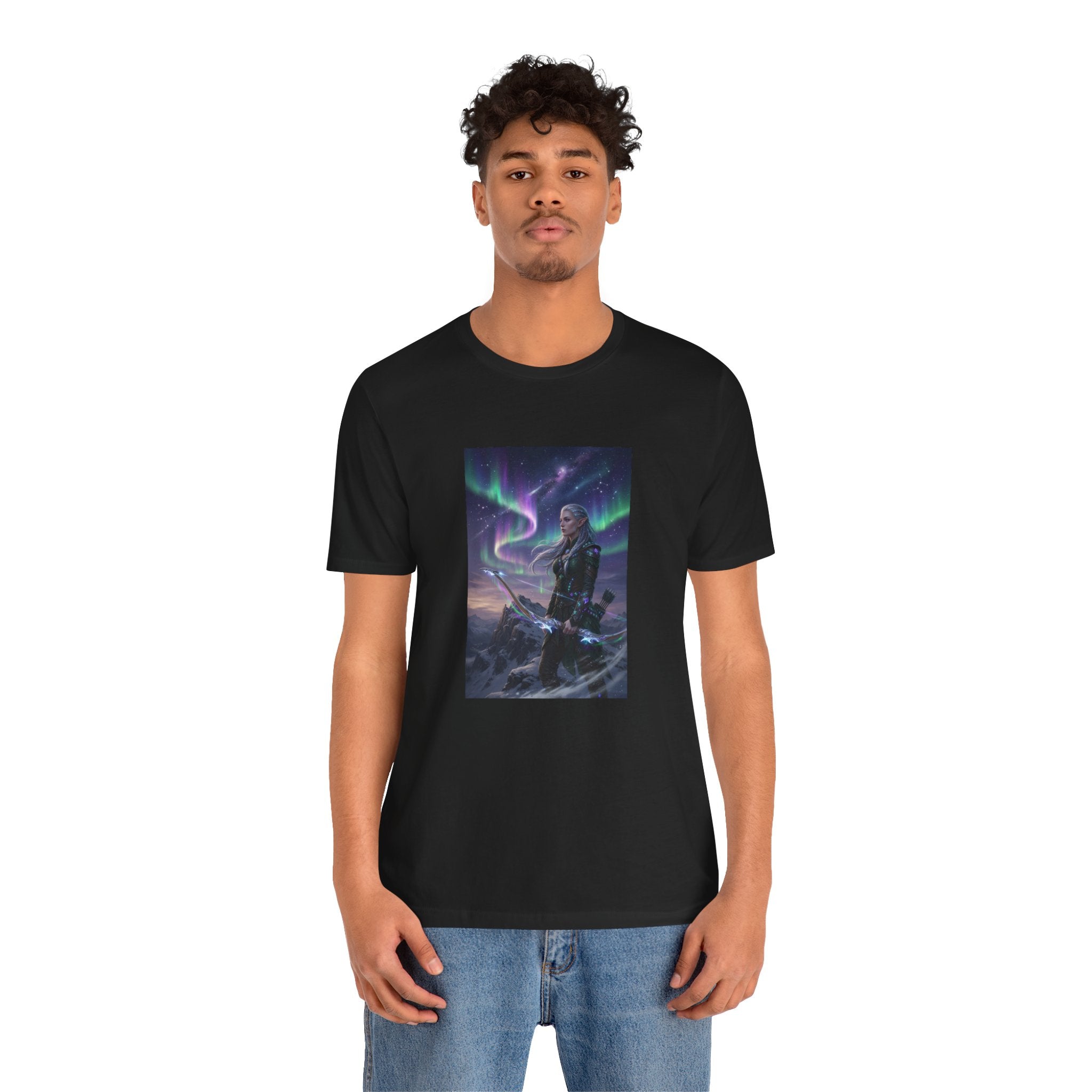 Northern Lights Warrior Tee | Viking Archer Fantasy Illustration