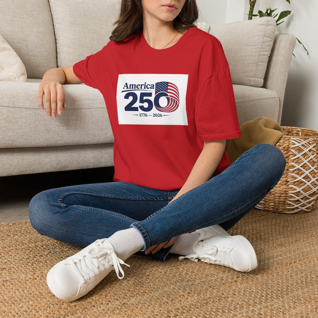 America 250 1776-2026 T-Shirt | Bicentennial Style Flag Graphic
