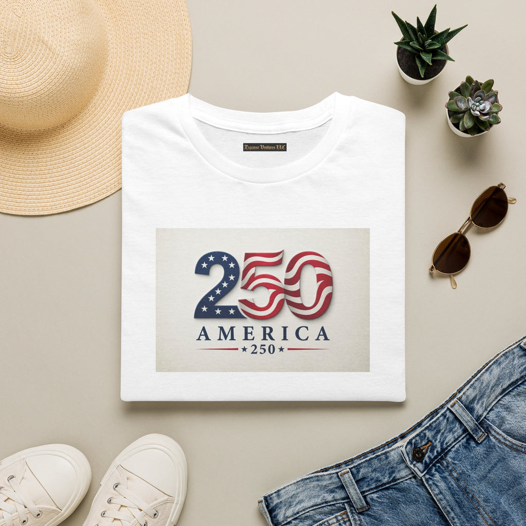 USA Flag 250 Anniversary T-Shirt | Patriotic 250 America Graphic