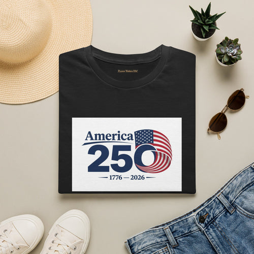 America 250 1776-2026 T-Shirt | Bicentennial Style Flag Graphic