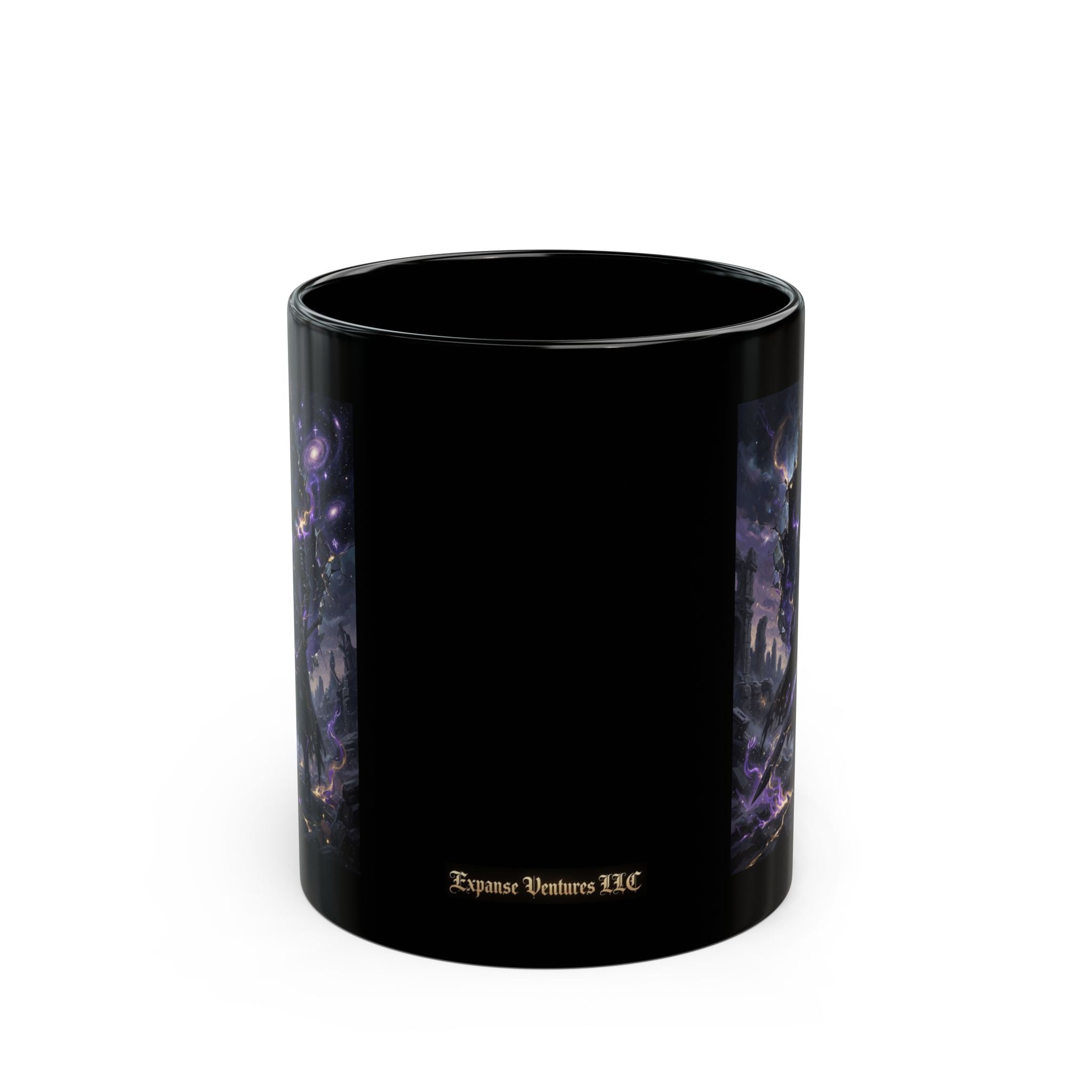 Void Knight Cosmic Armor Mug | Dark Fantasy Art Description
