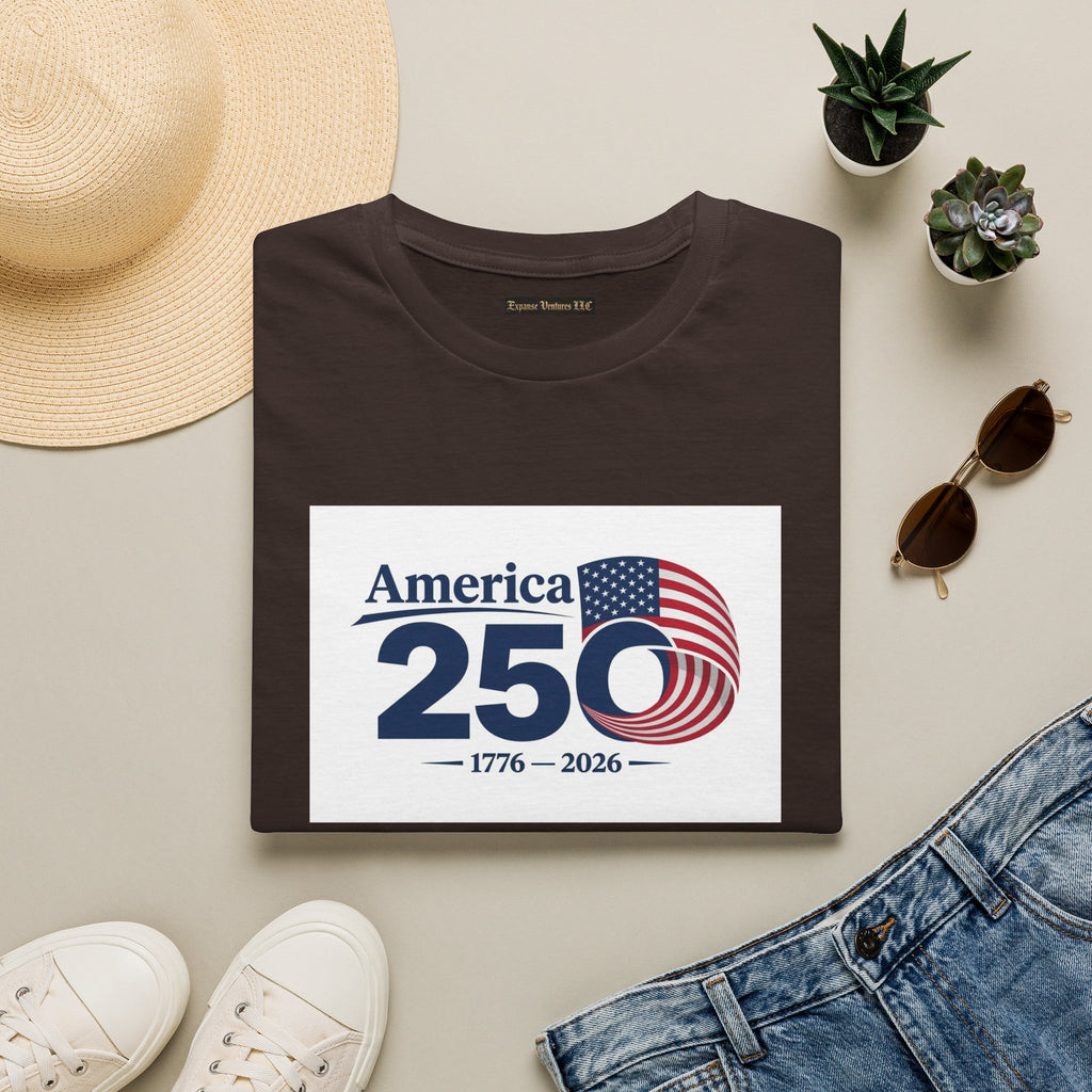 America 250 1776-2026 T-Shirt | Bicentennial Style Flag Graphic