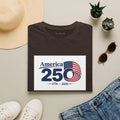 America 250 1776-2026 T-Shirt | Bicentennial Style Flag Graphic