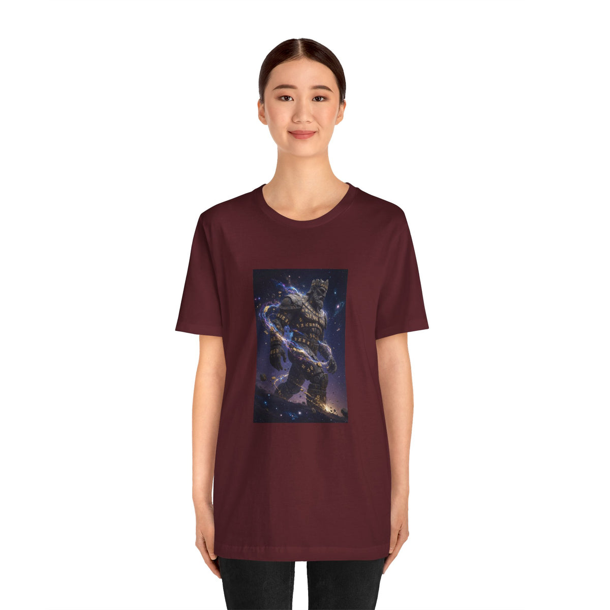 Rune Stone Titan T-Shirt | Epic Cosmic Titan Art