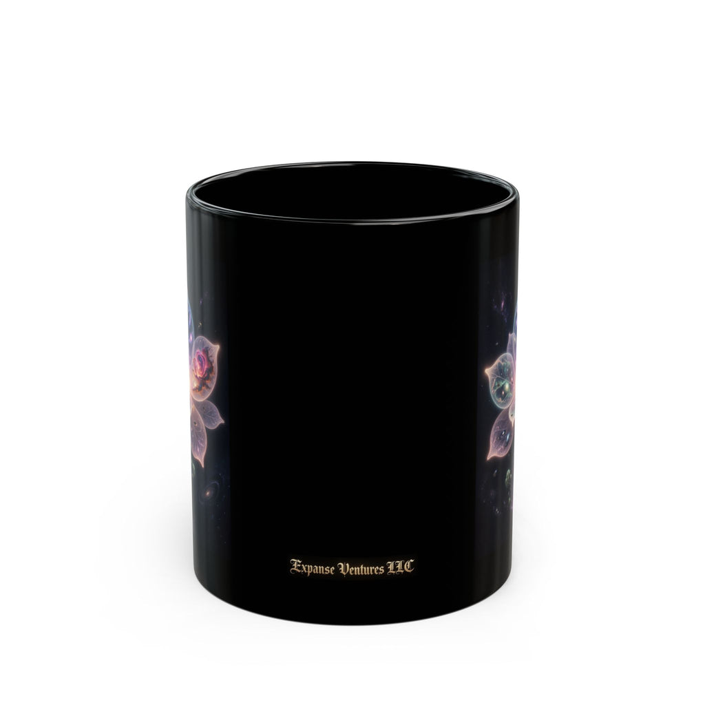 Ethereal Cosmic Lotus Mug | Mystical Space Art