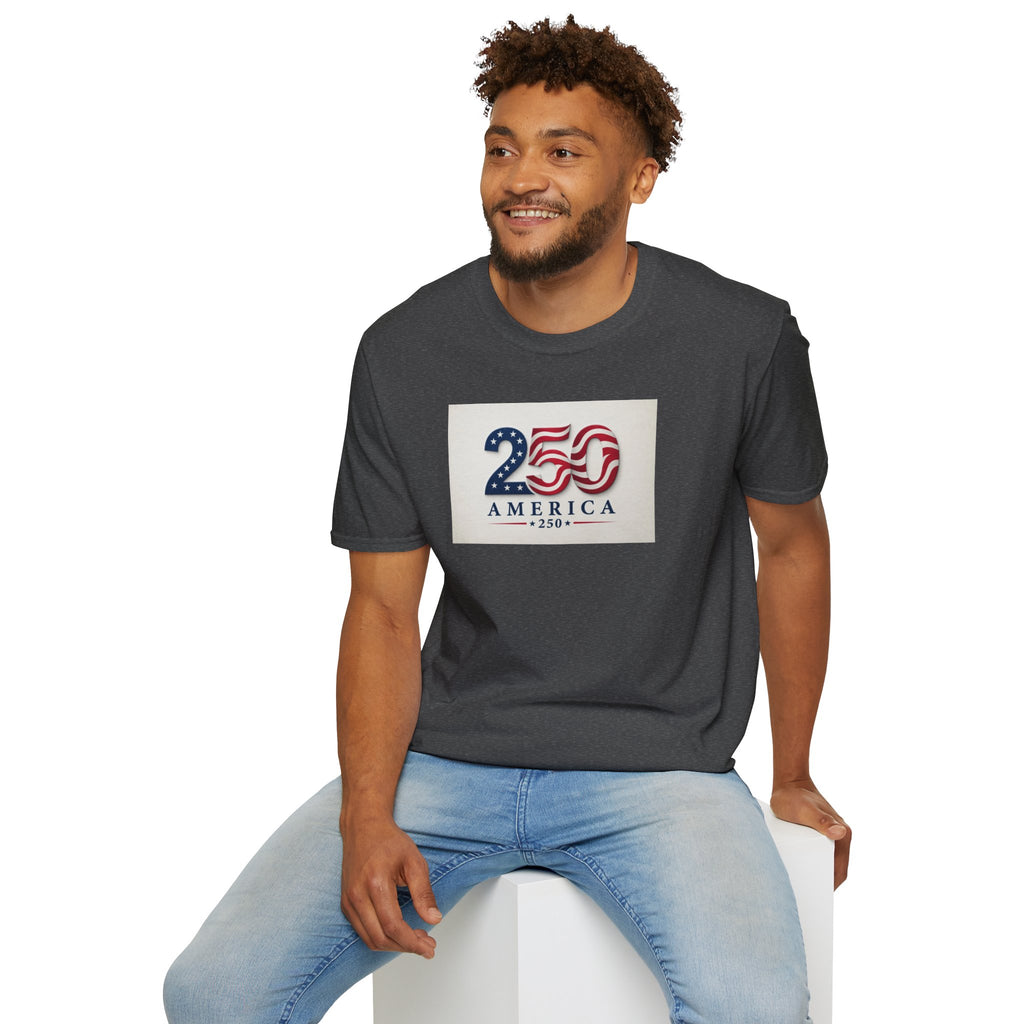 USA Flag 250 Anniversary T-Shirt | Patriotic 250 America Graphic