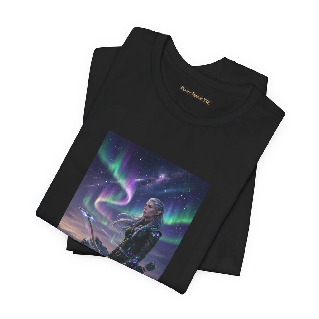 Northern Lights Warrior Tee | Viking Archer Fantasy Illustration