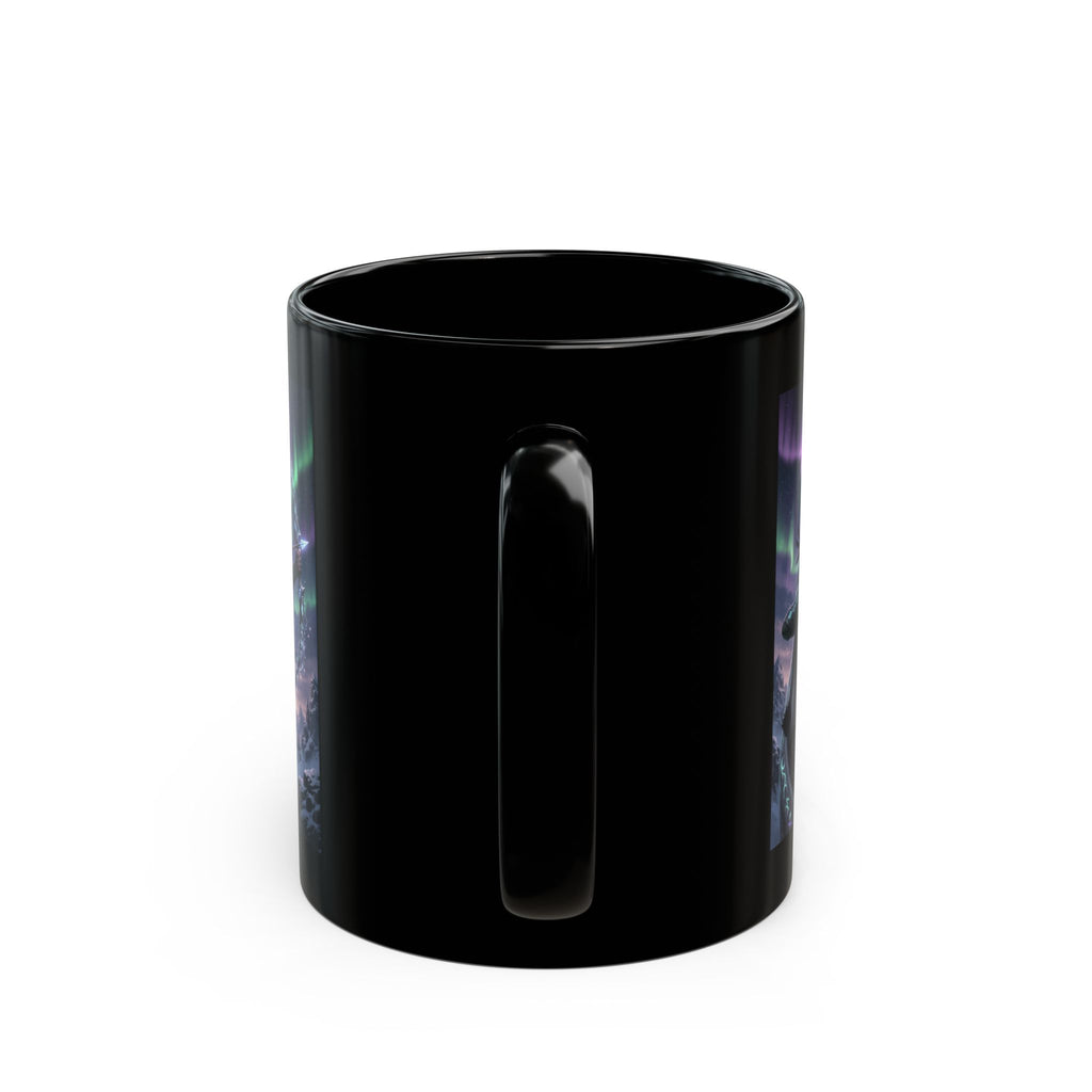 Aurora Elf Archer Mug  | Mystical Cosmic Fantasy Art