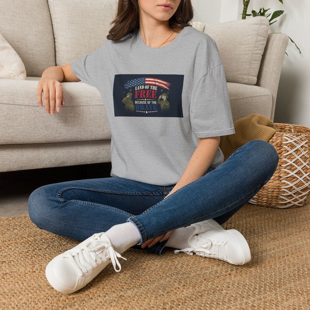 Land of the Free eagle flag T-Shirt | Patriotic USA Independence Day