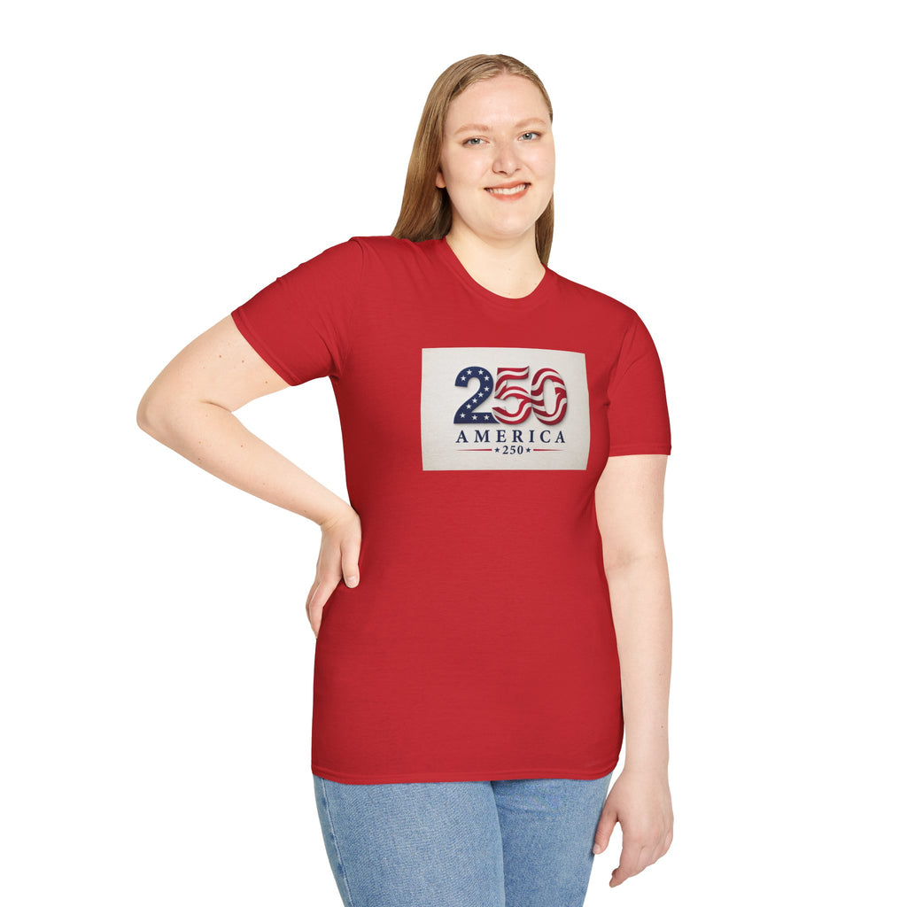 USA Flag 250 Anniversary T-Shirt | Patriotic 250 America Graphic